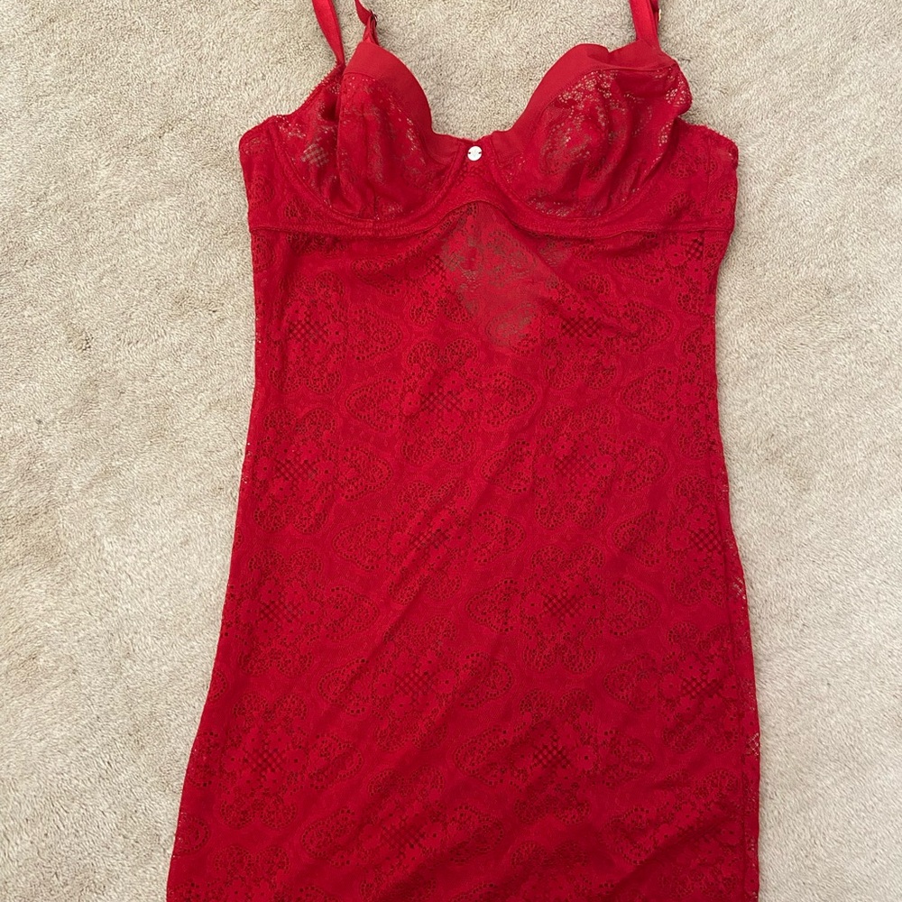 Madonna  Red Lace Chemise